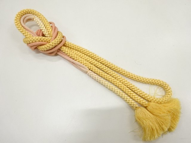JAPANESE KIMONO / HAND-TIED OBIJIME CORD